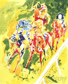 Along the Rail by Leroy Neiman | Serigraph