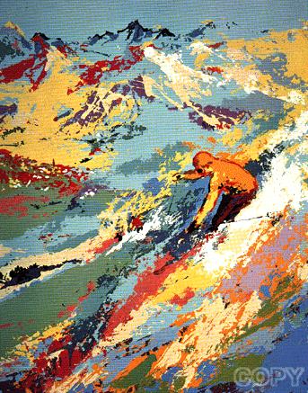 Alpine Skiier by Leroy Neiman | Serigraph