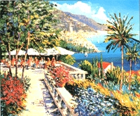Amalfi Terrace by Kerry Hallam | Serigraph
