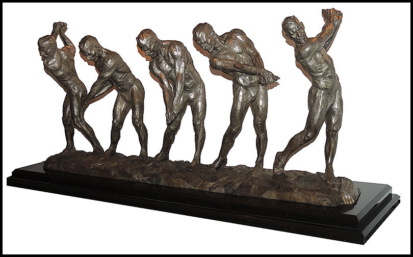 Anatomy of a Golfer I-V (Platinum) by Richard MacDonald | Bronze Sculpture