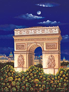 Arc de Triomphe (Toujours Paris Suite) by Liudmila Kondakova | Gesso Panel
