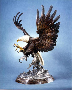 Attack - Small by Chester Fields | Bronze Sculpture
