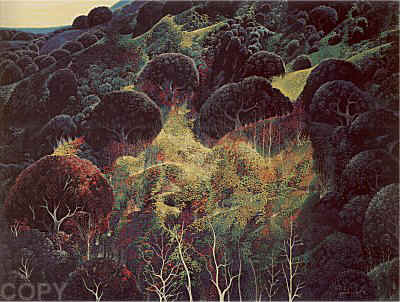 Autumn Fields by Eyvind Earle | Serigraph