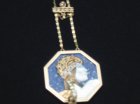 Aventurine St II (gold, m-o-p, sapphires, lapis) by Erte Jewelry | Art To Wear