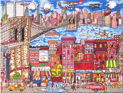 A Bridge to Brooklyn by Charles Fazzino | Serigraph