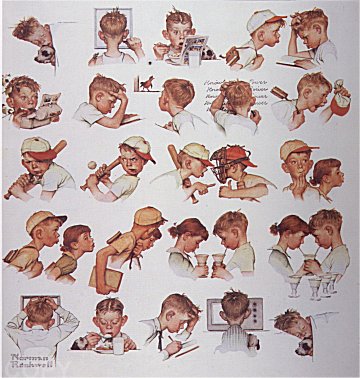 A Day in the Life of a Boy by Norman Rockwell | Lithograph