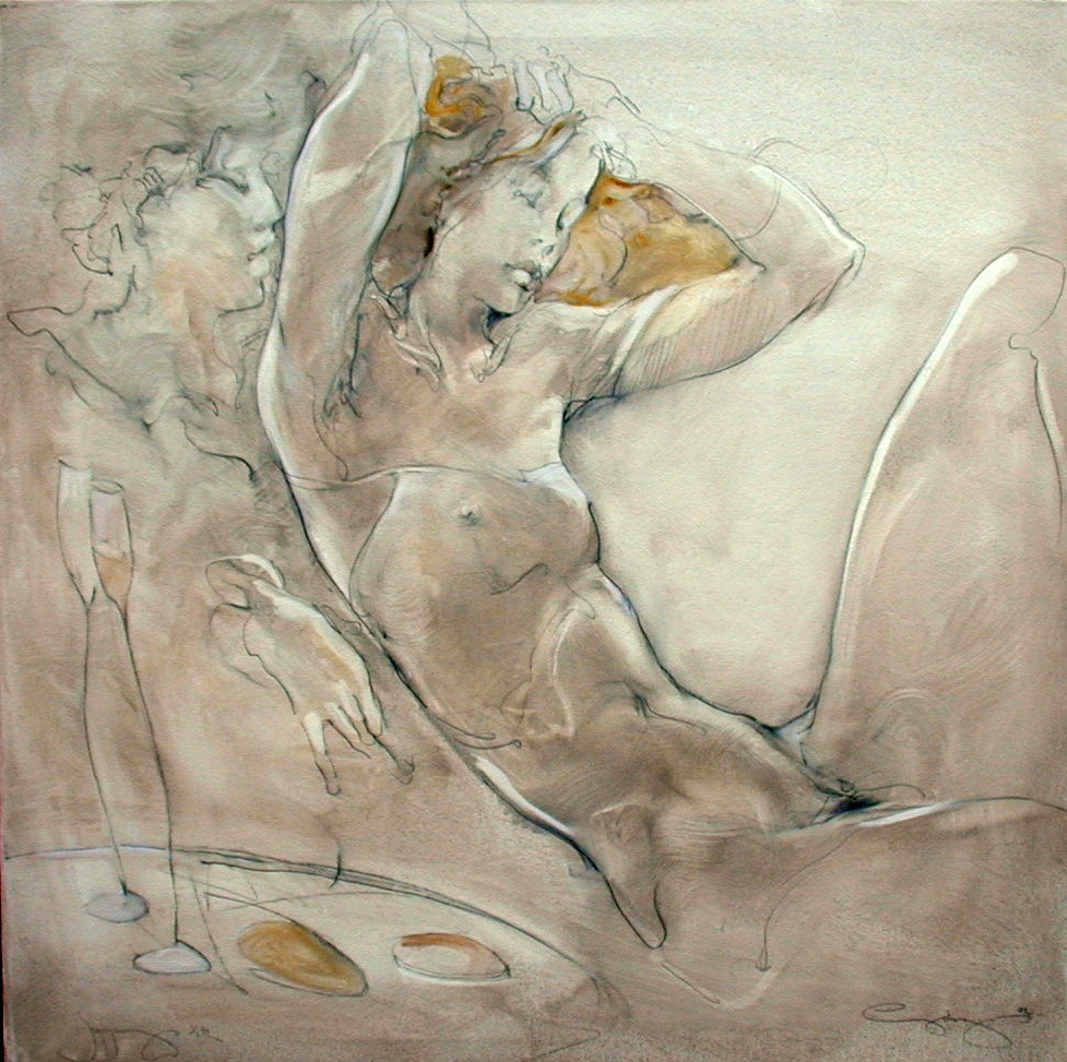 Begegnung (Oil on canvas) by Jurgen Gorg | Original