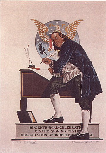 Ben Franklin by Norman Rockwell | Lithograph