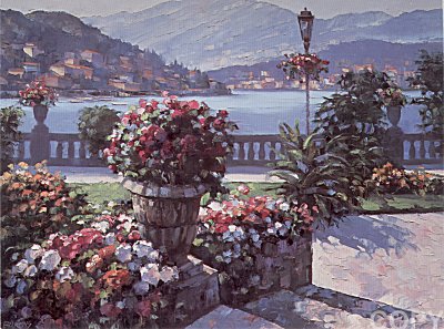 Blossoms Suite - Grand Hotel-Bellagio (Canvas) by Howard Behrens | Serigraph