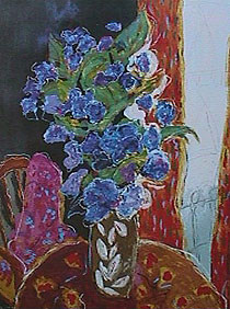 Blue Flowers by Roy Fairchild | Serigraph