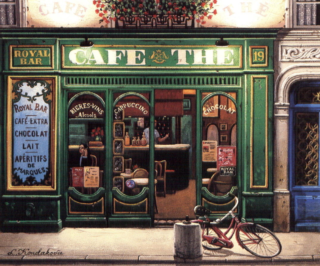 Cafe The by Liudmila Kondakova | Serigraph