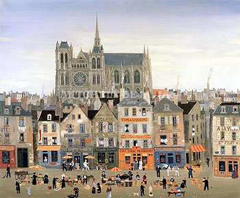 Cathedrale Suite - Amiens by Michel Delacroix | Lithograph
