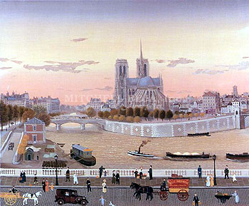 Cathedrale Suite - Notre Dame de Paris by Michel Delacroix | Lithograph