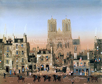 Cathedrale Suite - Rheims by Michel Delacroix | Lithograph