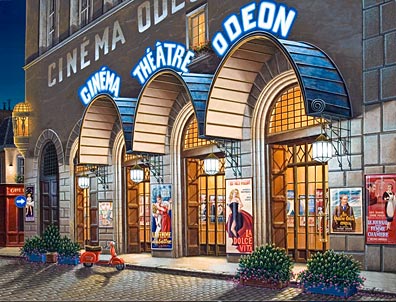 Cinema Odeon by Liudmila Kondakova | Gesso Panel