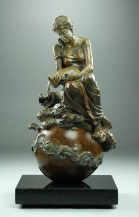 Circle of Life - Aquarius by Nguyen Tuan | Bronze Sculpture