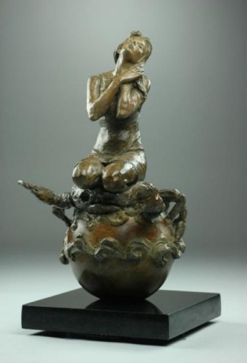 Circle of Life - Cancer by Nguyen Tuan | Bronze Sculpture