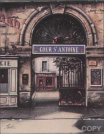 City of Paris Suite - Cour St. Antoine by Thomas Pradzynski | Serigraph