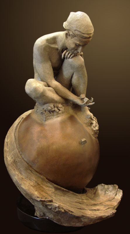 Contemplation by Nguyen Tuan | Bronze Sculpture