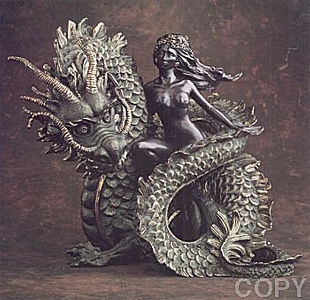 Dragon Bride (Bronze) by Tie Feng Jiang | Bronze Sculpture