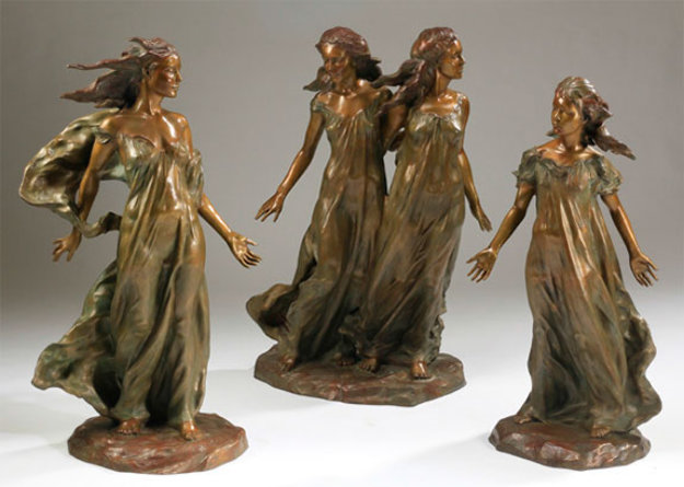 Daughters of Odessa Trilogy by Frederick Hart | Bronze Sculpture