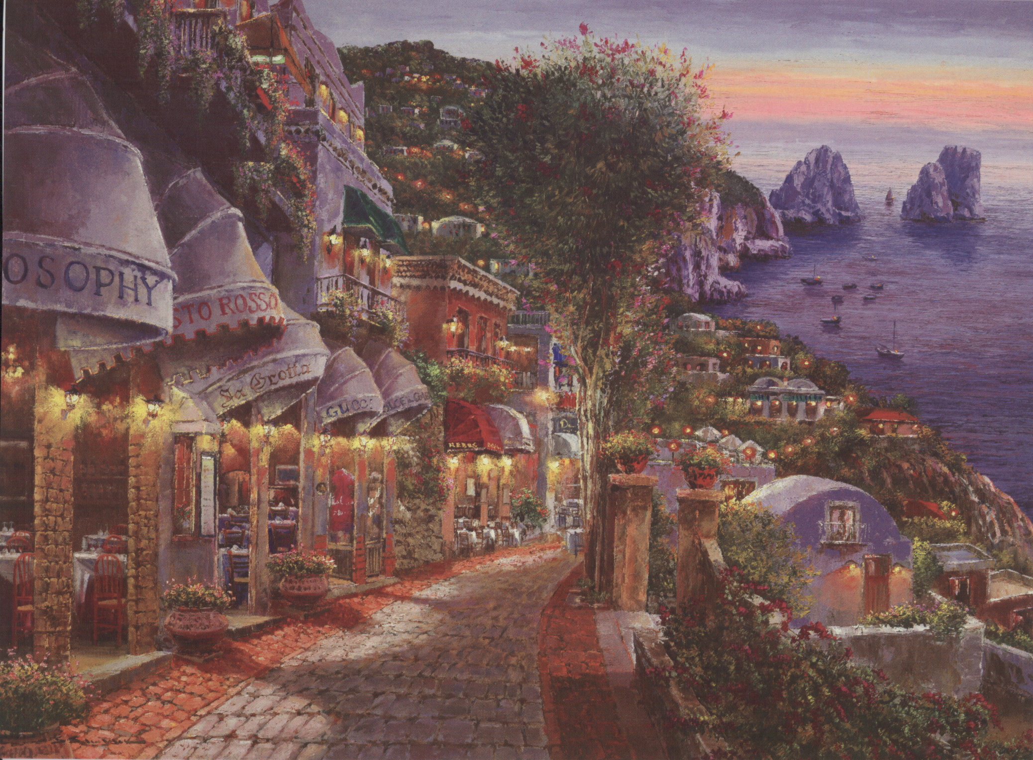 Evening in Capri by Sam Park | Giclee