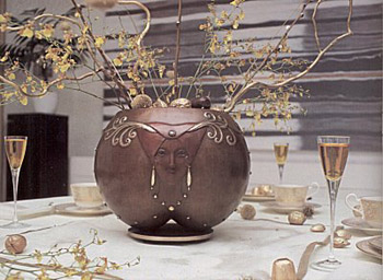 Fruit of Life {Bowl} by Erte Objects D'Art | Bronze Sculpture