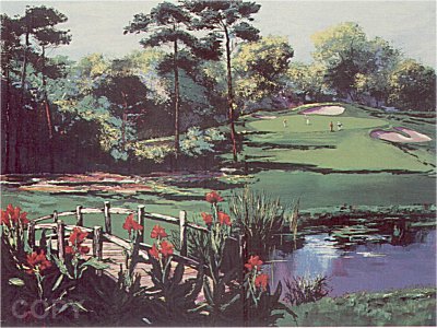 Golf Landscape by Mark King | Serigraph