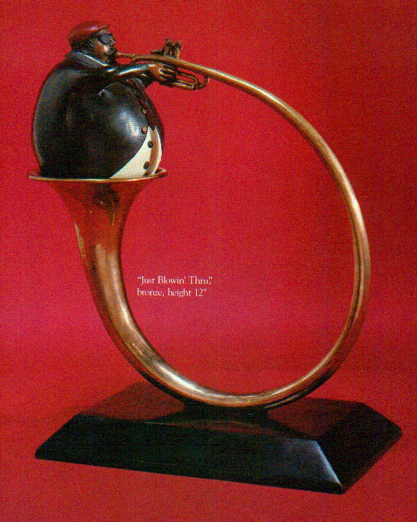 Just Blowin Thru by Paul Wegner | Bronze Sculpture