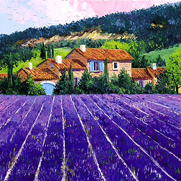 Lavender Fields by Barbara McCann | Serigraph