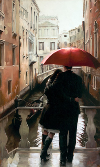 Lost In Venice (small) by Daniel Del Orfano | Hand Embellished Canvas