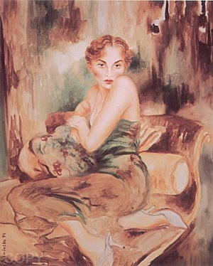 Odalisque by Joanna Zjawinska | Serigraph on Canvas