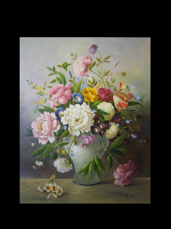 Peonies, Spring Flowers II by Florian Grass | Original