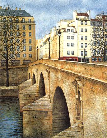 Vision de Paris Suite - Pont-Marie by Andre Renoux | Serigraph