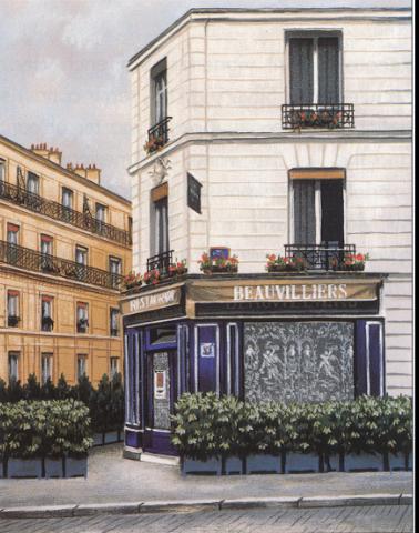 Restaurant Beauvilliers by Andre Renoux | Serigraph