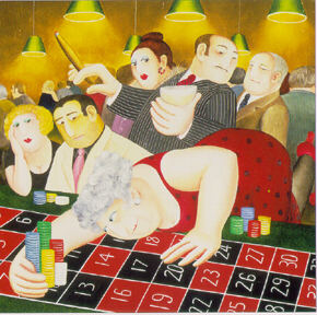 Roulette by Beryl Cook | Serigraph