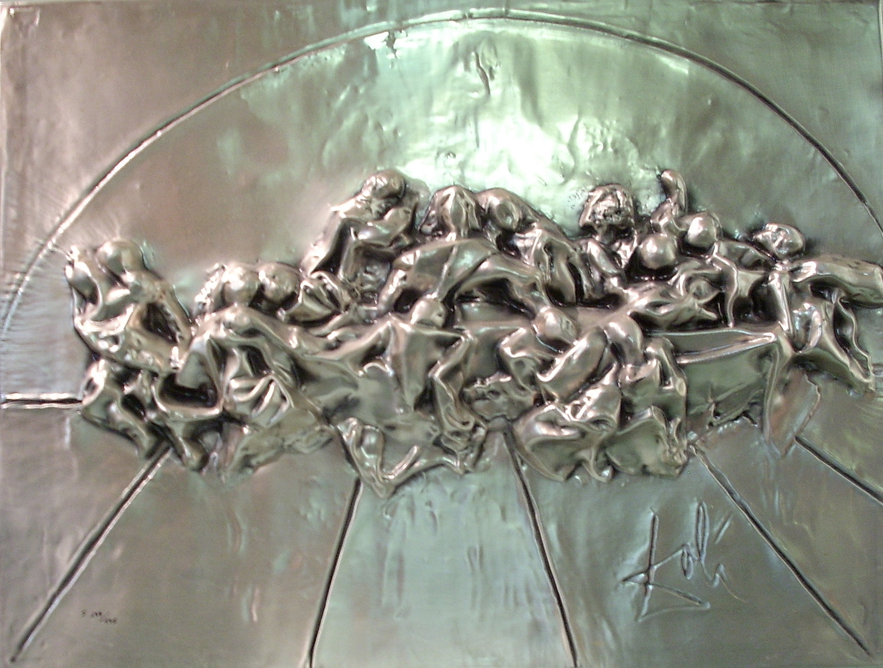 The Last Supper (Silver Bas Relief) by Salvador Dali | Bronze Sculpture