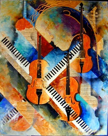 The Violins of Mozart by Gaylord Soli | Giclee