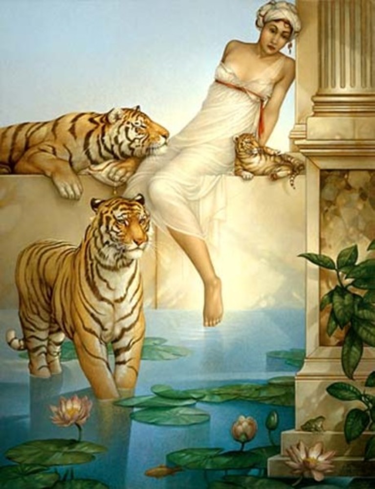 Indian Summer by Michael Parkes | Giclee on Canvas