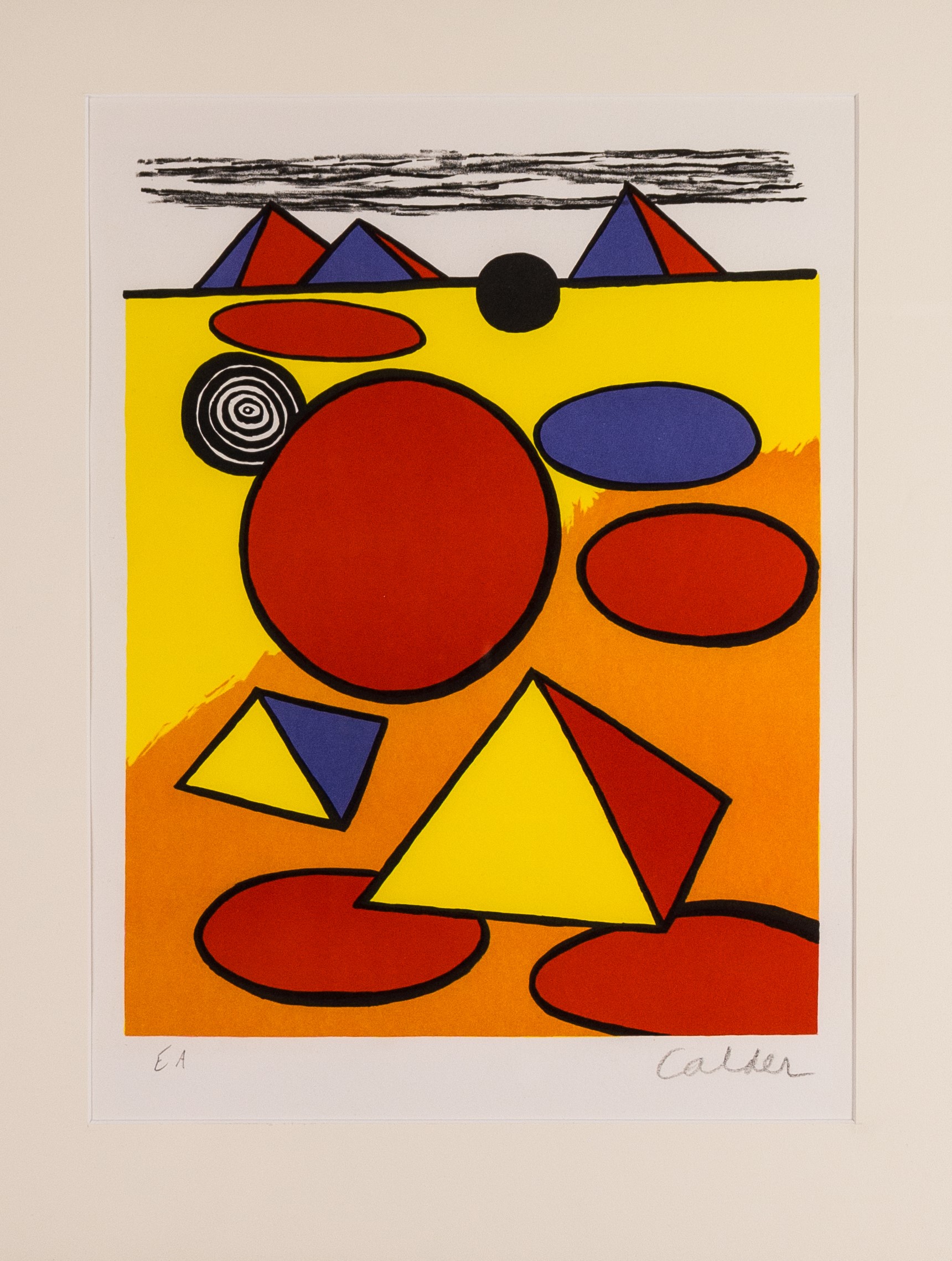 Pyramids and Circles by Alexander Calder | Lithograph