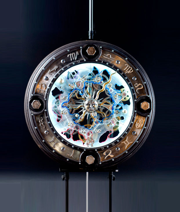 Astrological Clock by Dale Mathis | Sculpture