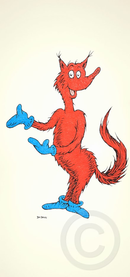 Fox in Socks 50th Anniversary by Dr. Seuss | Serigraph on Paper