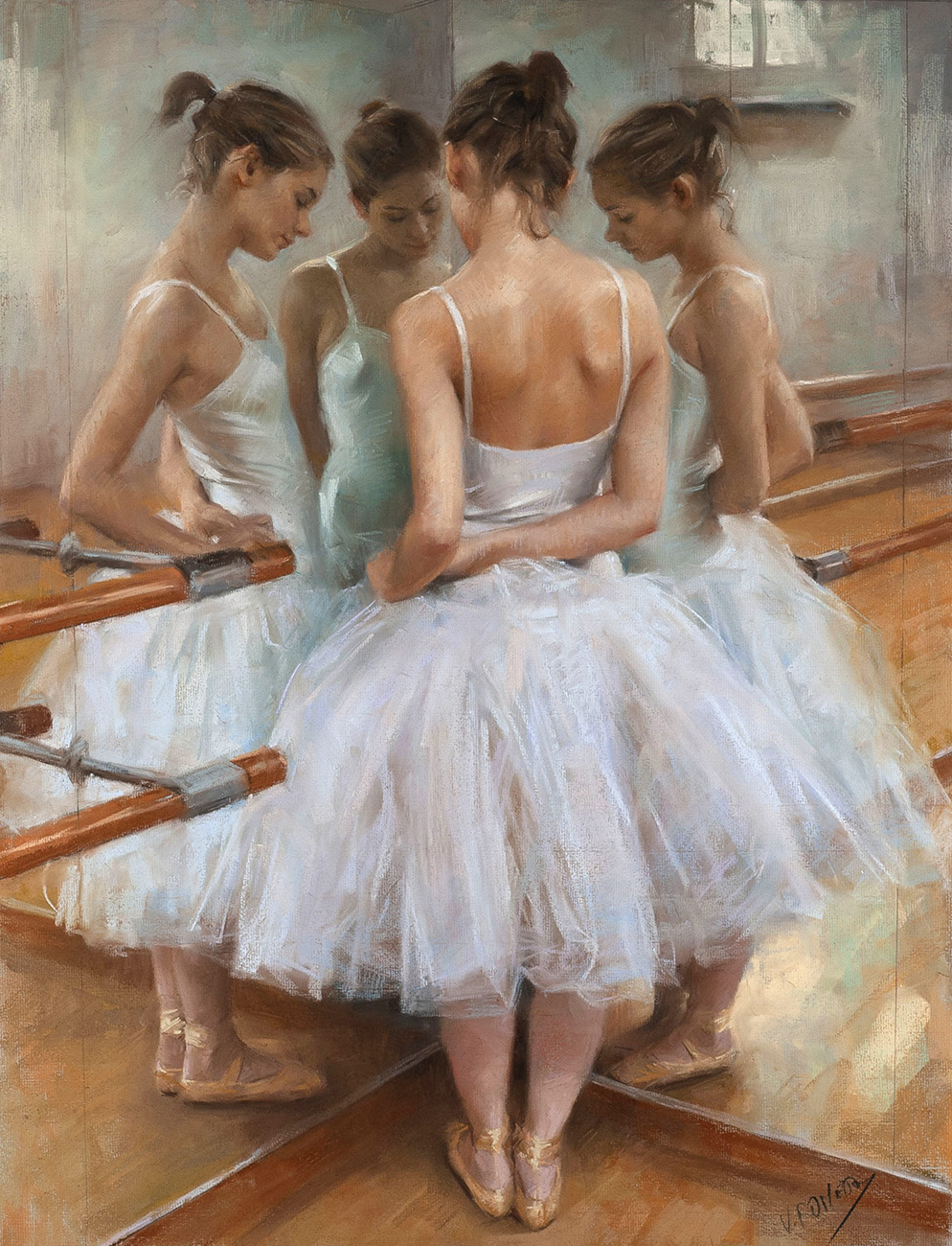 Reflections of a Dancer by Vincente Romero | Giclee on Canvas