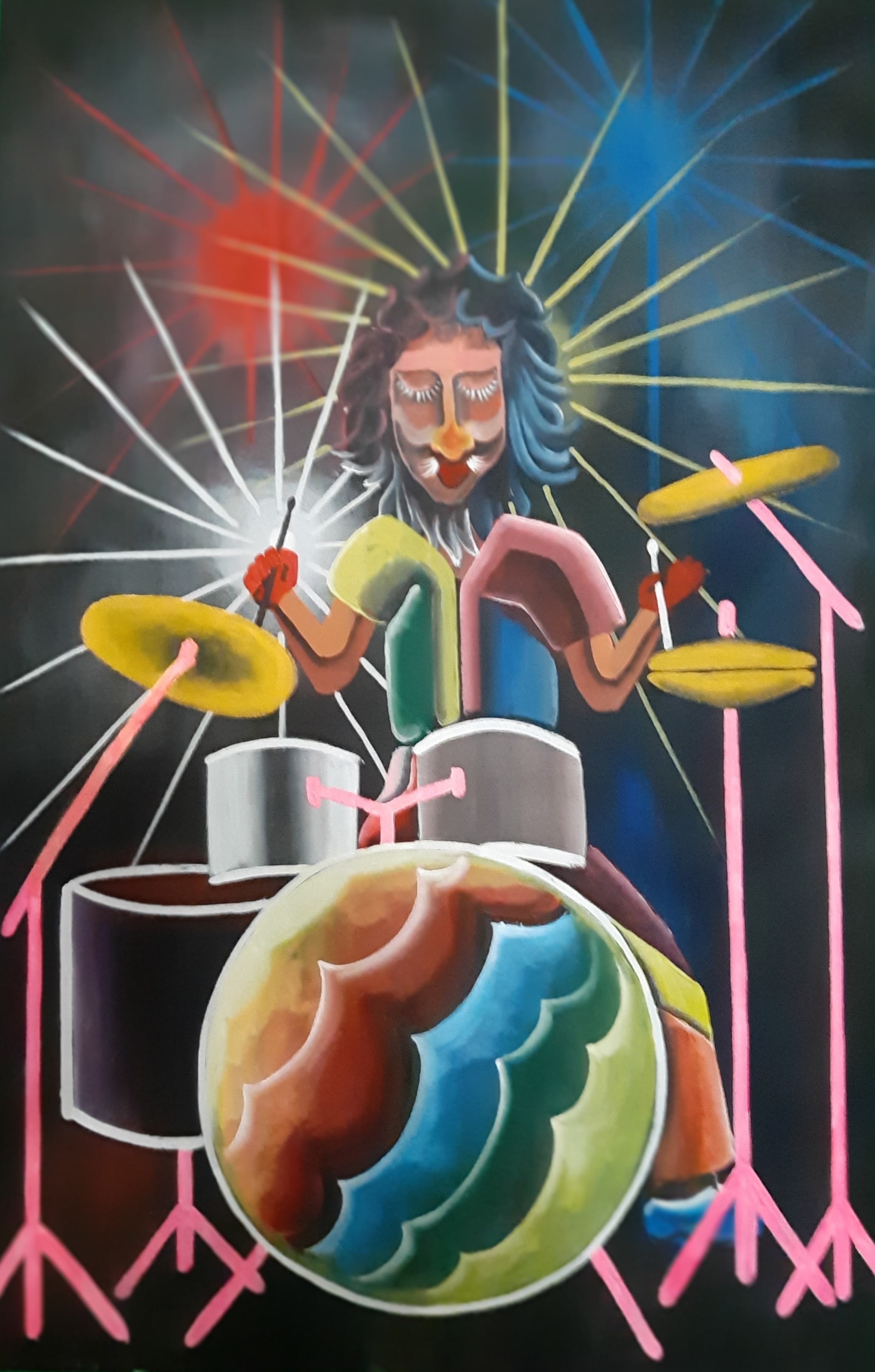 The Drummer by Lito Pineda | Acrylic on Canvas
