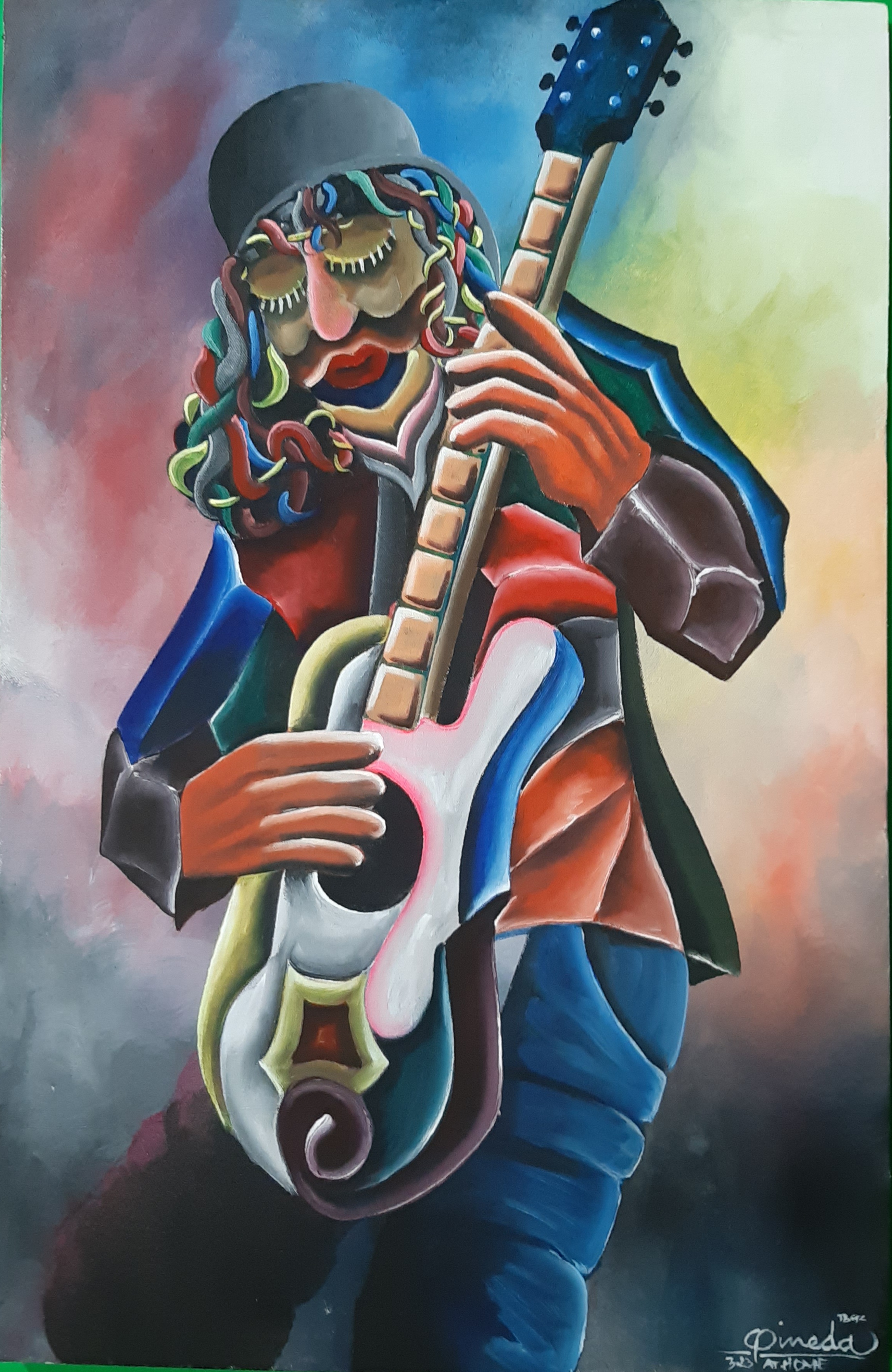 The Guitarist by Lito Pineda | Acrylic on Canvas