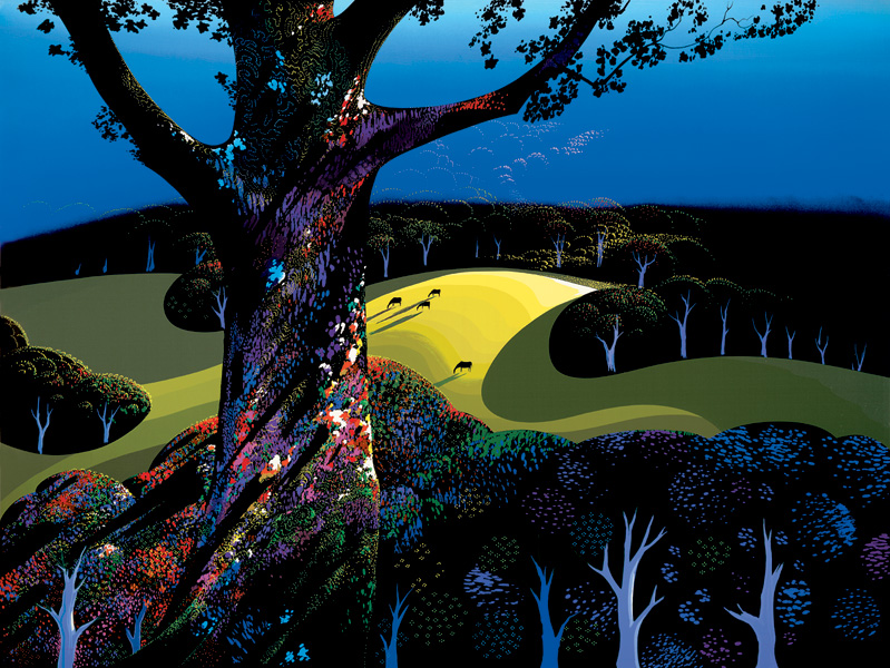 Before the Sun Goes Down by Eyvind Earle | Serigraph on Paper
